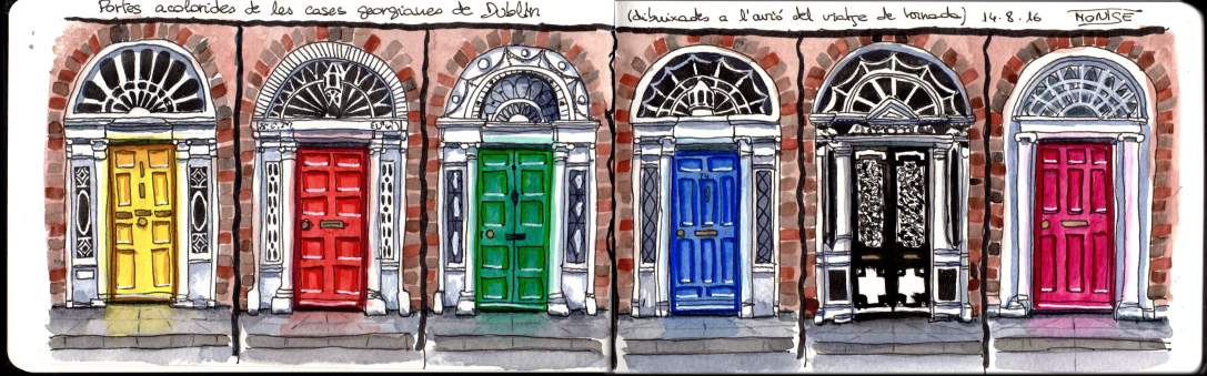 Portes de Dublín. | Puertas de Dublín. | Doors of Dublin.